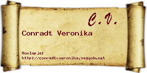 Conradt Veronika névjegykártya